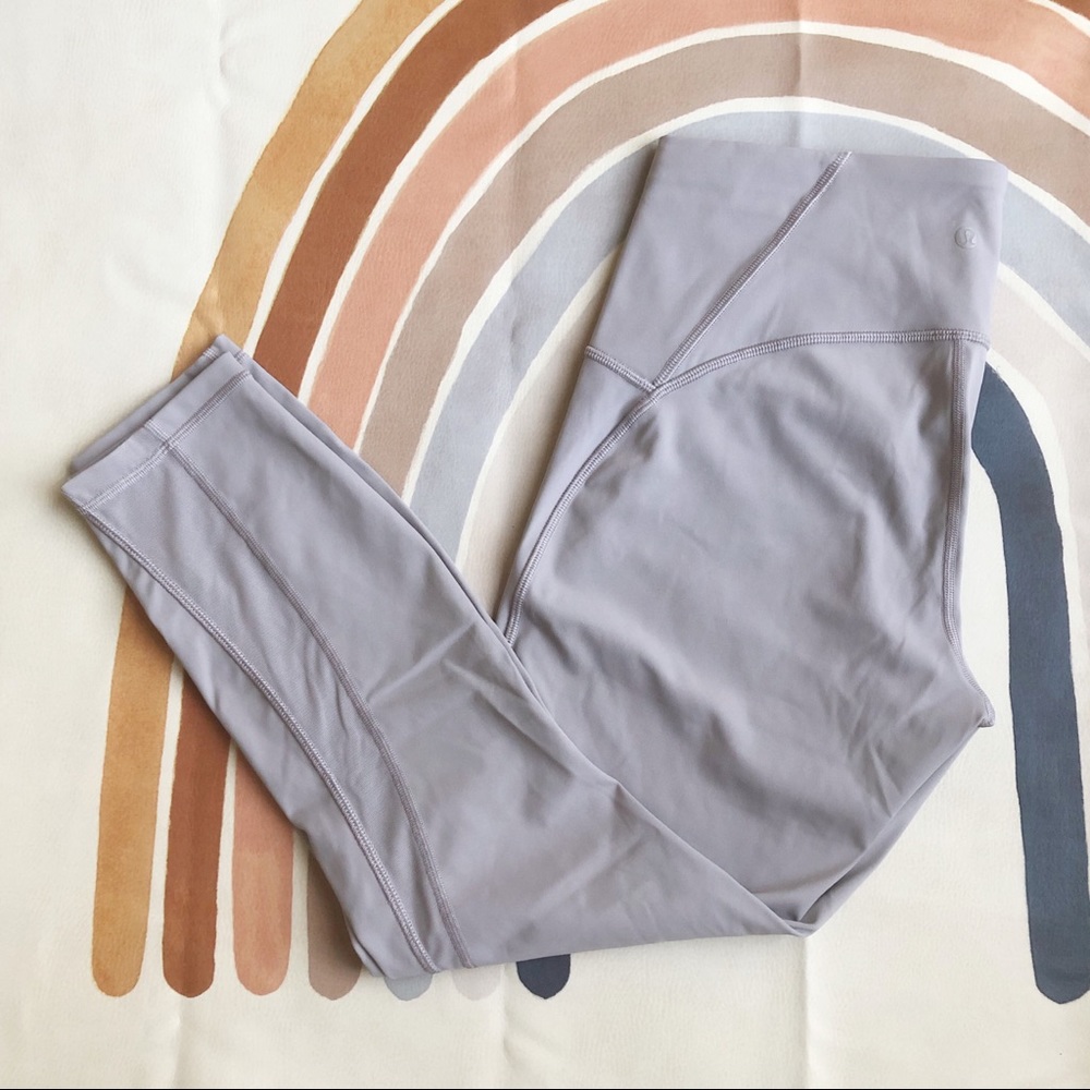 Lululemon Train Times Leggings Dark Chrome (Gray/Purple) Size 10